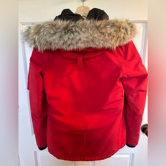 Canada Goose - Red Montebello Parka Winter Coat - Size Small - Picture 11 of 16